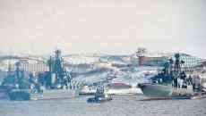 俄北方舰队在北极进行大规模演习 出动近50艘军舰120架飞机