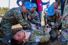 中国赴黎维和多功能工兵分队出色完成“天使救援”演习