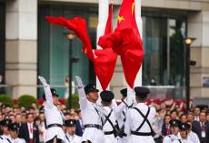 香港回归祖国26周年隆重举行升旗仪式