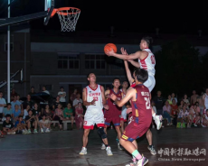 东阳渡街道第一届“白沙绿岛杯”男子篮球赛开赛