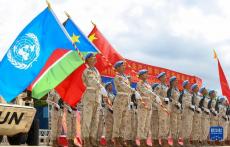 中国第九批赴南苏丹维和步兵营获联合国“和平荣誉勋章”