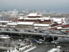京城飘雪 美不胜收