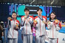游泳世锦赛中国队23金收官 奖牌榜第一
