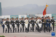 中国人民解放军仪仗司礼大队参加“巴基斯坦日”阅兵式