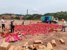 贵州锦屏：多部门联合集中销毁非法烟花爆竹