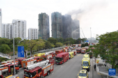 李家超：香港大埔火灾火势受控，已经成功救出55