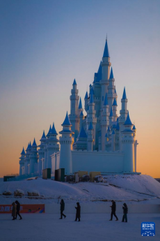 冰雕雪塑扮靓冬日“北国春城”