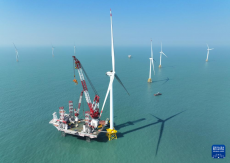 20兆瓦海上风电机组在闽南海域成功并网发电