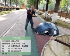 岳阳市君山区：柳毅路线长公园“微更新”  老旧设施换新颜