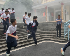 衡阳市第十六中学开展全校消防疏散应急演练